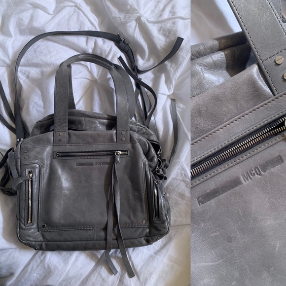 mcq leather backpack